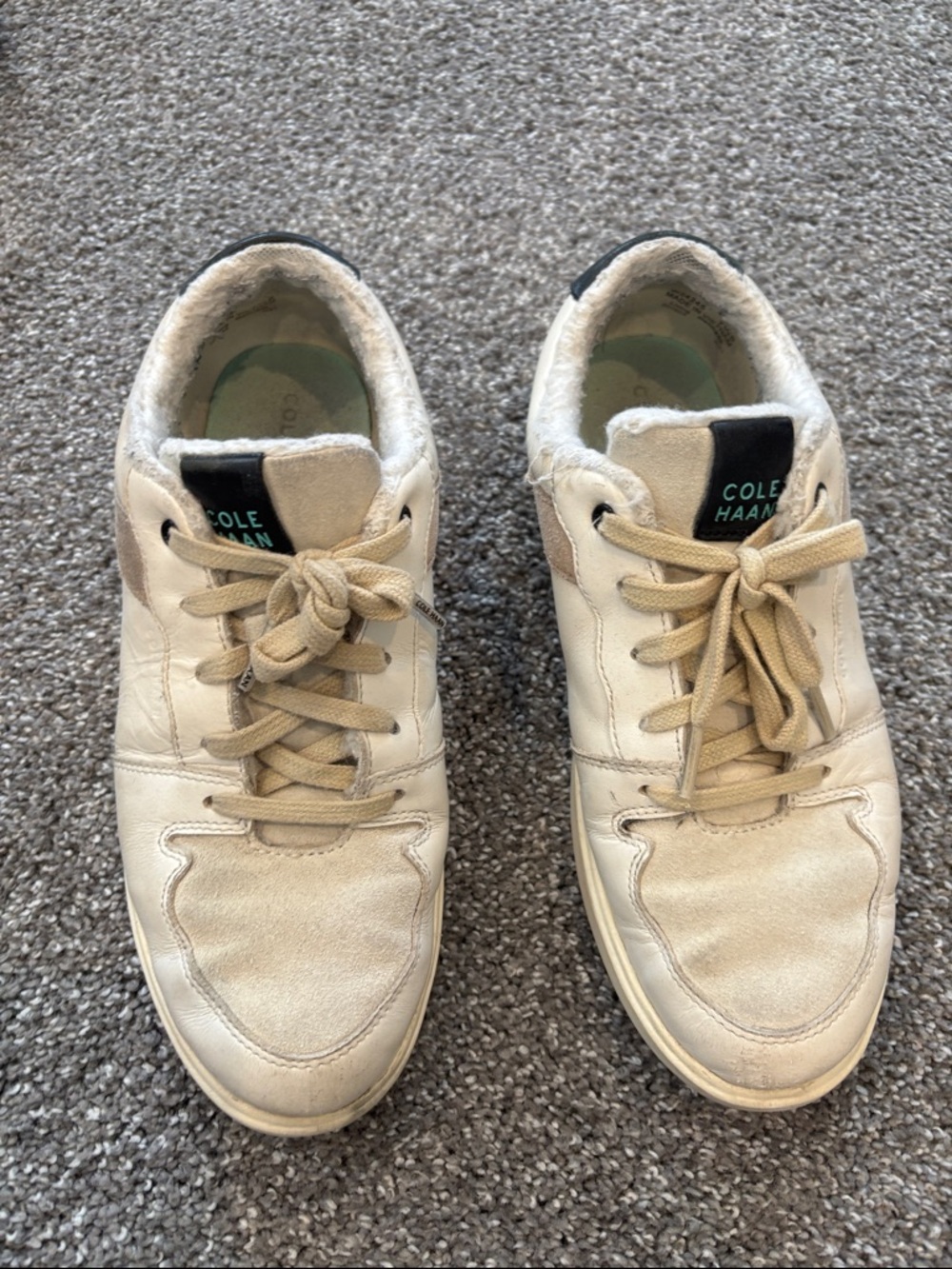 Cole Haan women’s Cream Leather Sneaker size 7.5